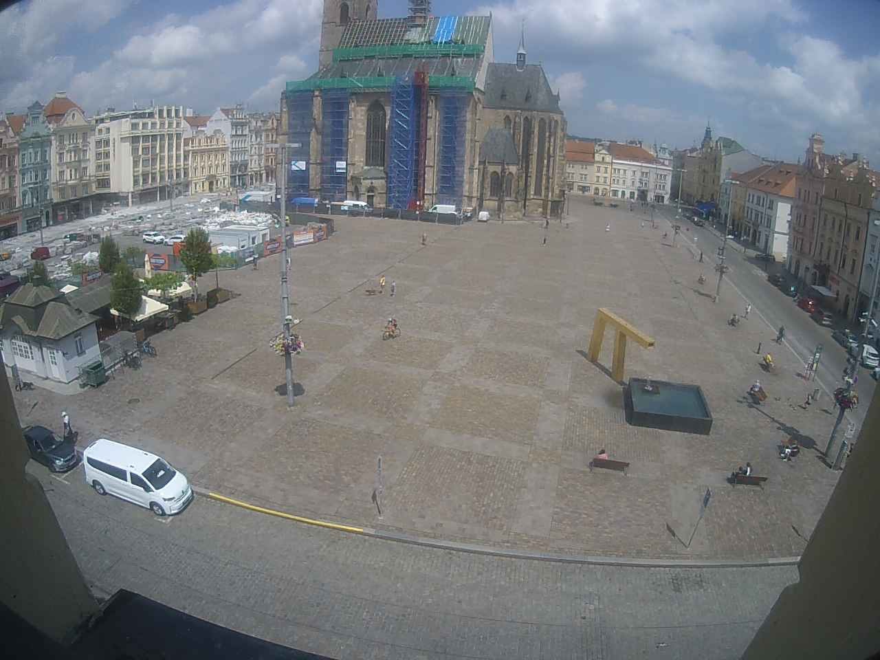 Archived image Webcam Republic Square Pilsen, Czech Republic