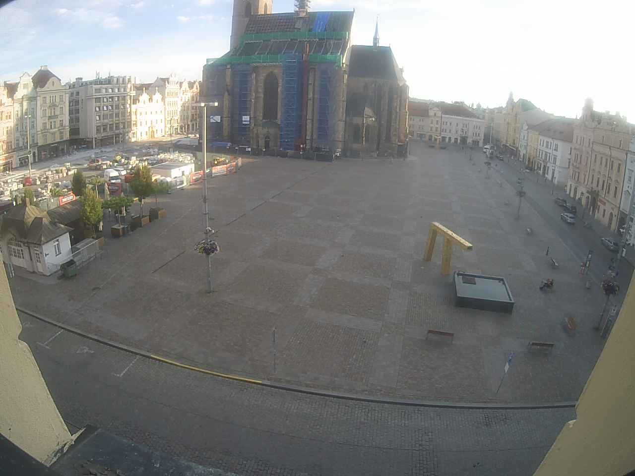 Archived image Webcam Republic Square Pilsen, Czech Republic