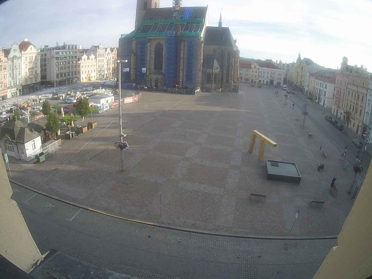 Archived image Webcam Republic Square Pilsen, Czech Republic
