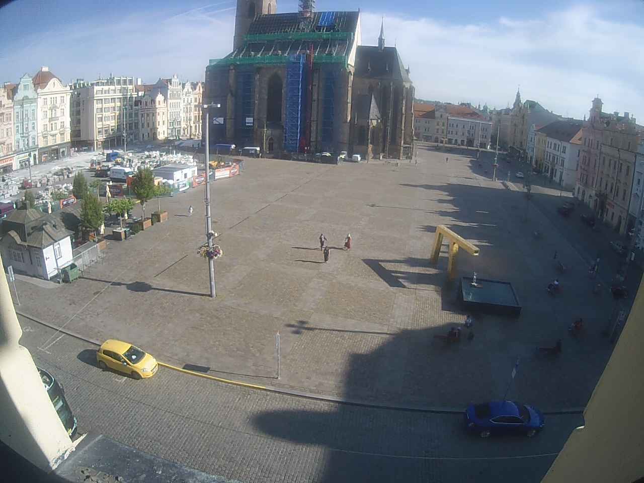 Archived image Webcam Republic Square Pilsen, Czech Republic