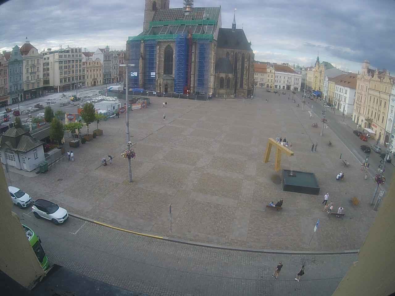 Archiv Foto Webcam Platz der Republik in Pilsen (Plzen)