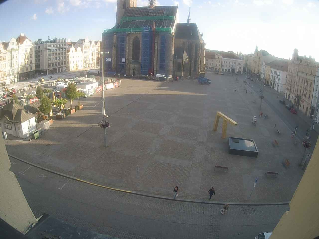 Archived image Webcam Republic Square Pilsen, Czech Republic