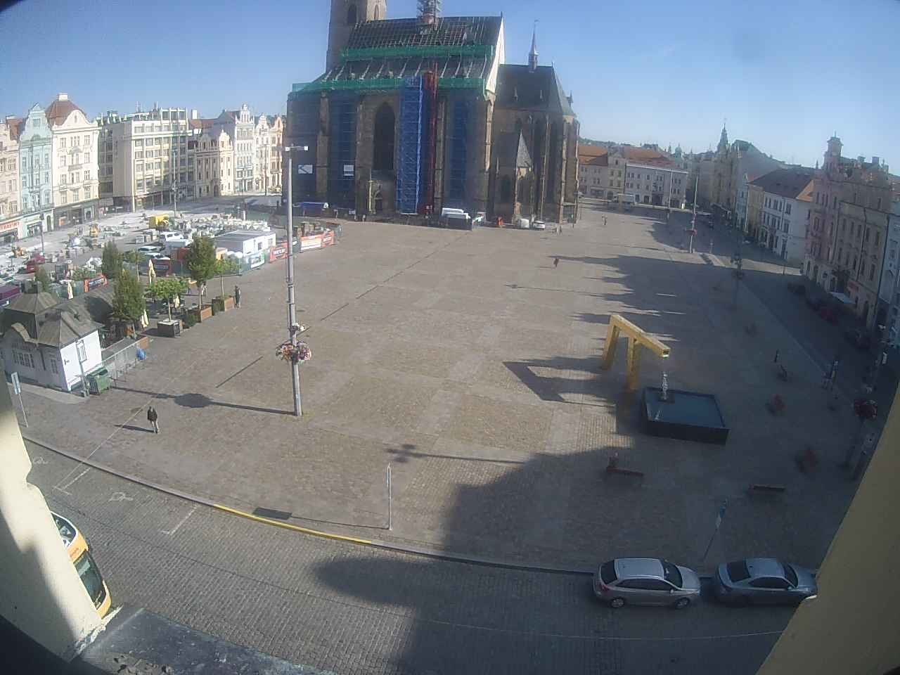 Archived image Webcam Republic Square Pilsen, Czech Republic