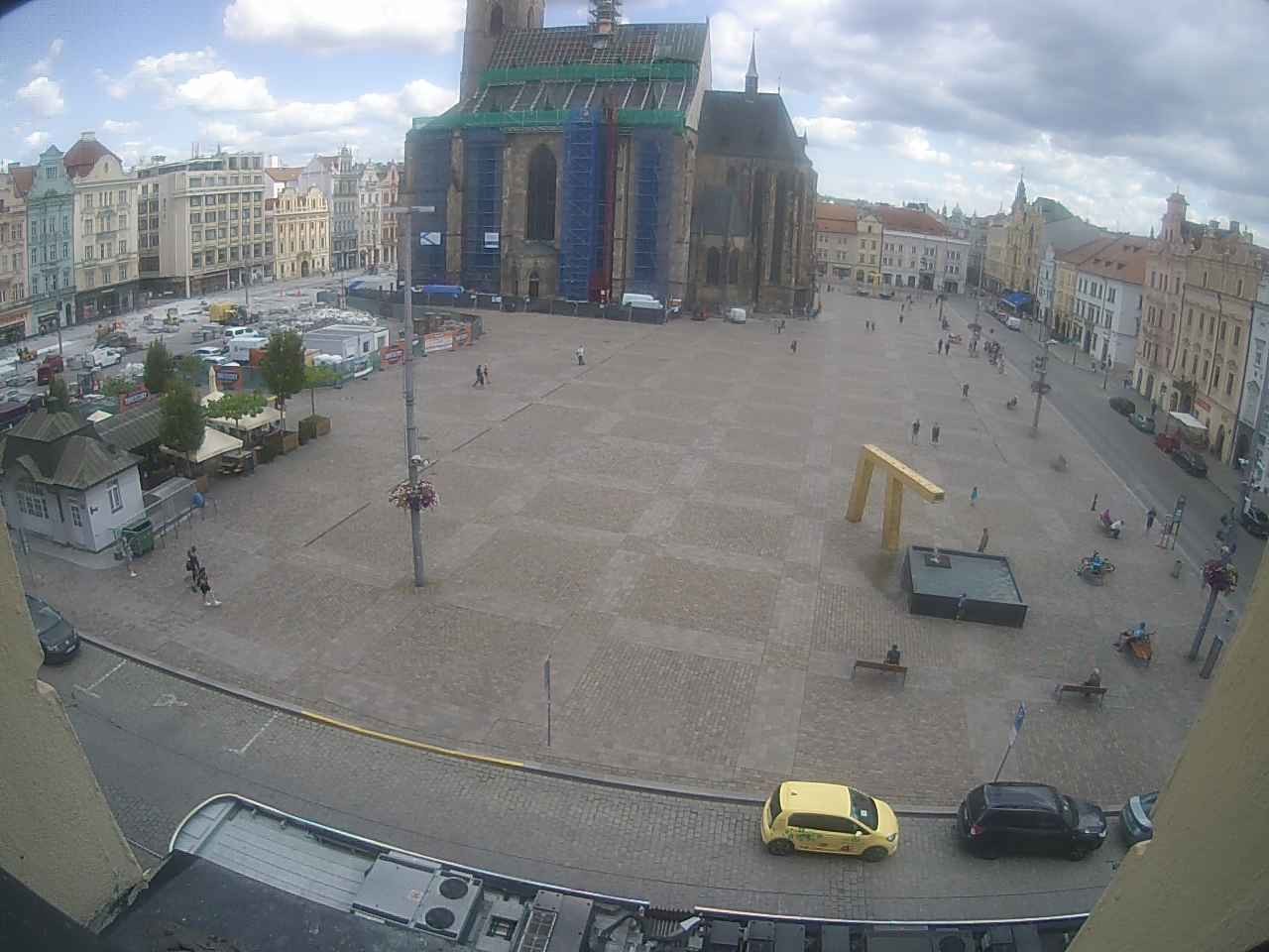 Archived image Webcam Republic Square Pilsen, Czech Republic