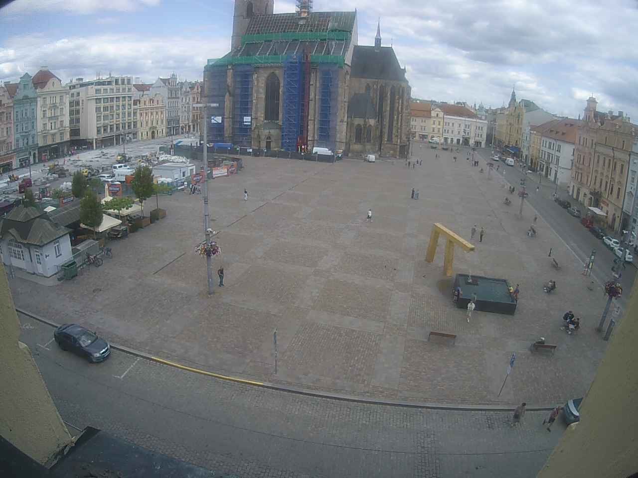Archived image Webcam Republic Square Pilsen, Czech Republic