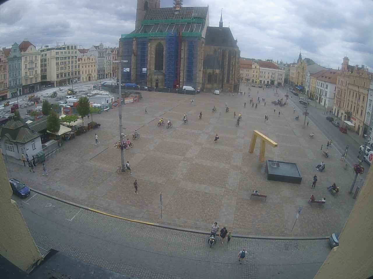 Archived image Webcam Republic Square Pilsen, Czech Republic