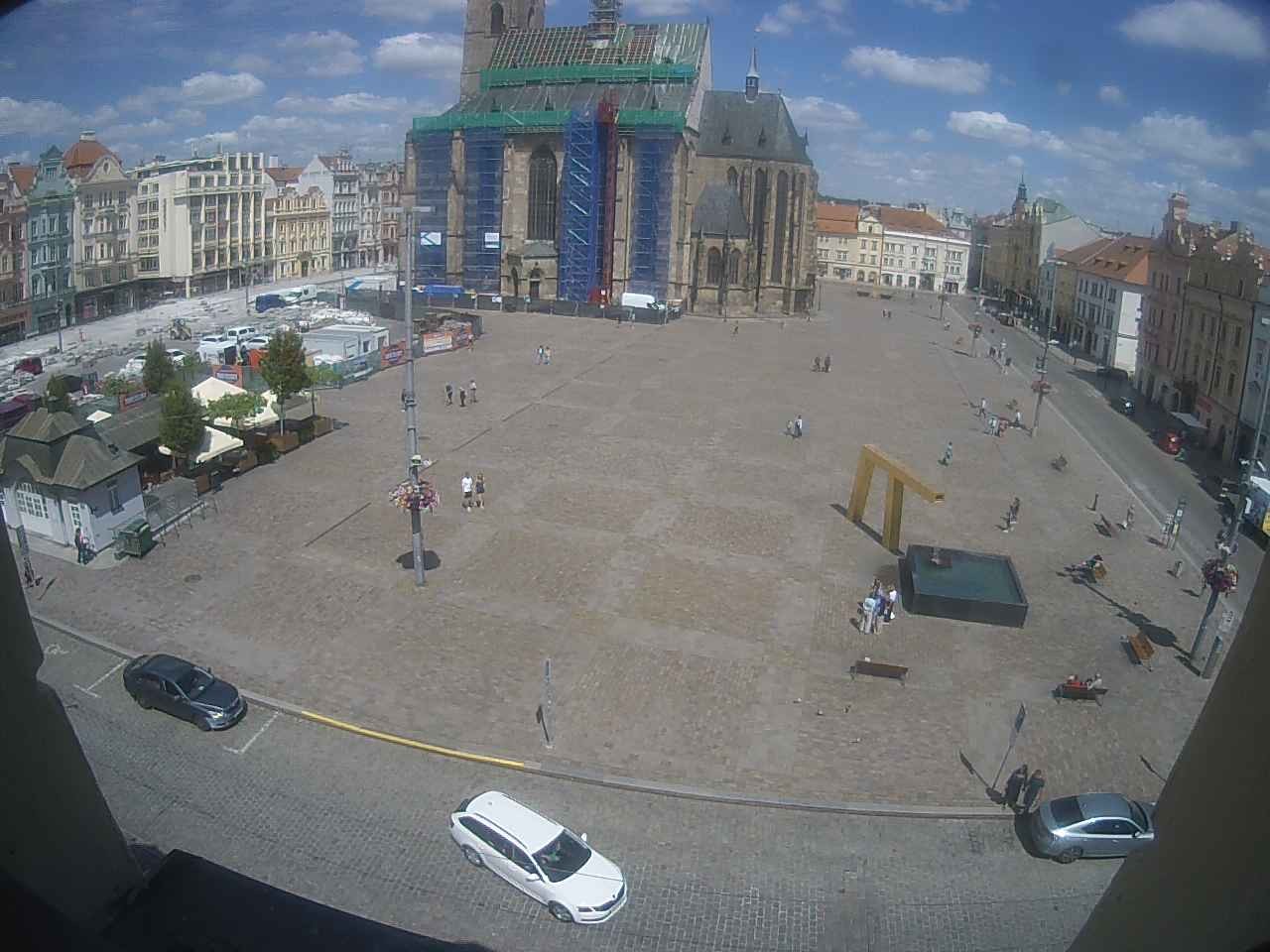 Archiv Foto Webcam Platz der Republik in Pilsen (Plzen)