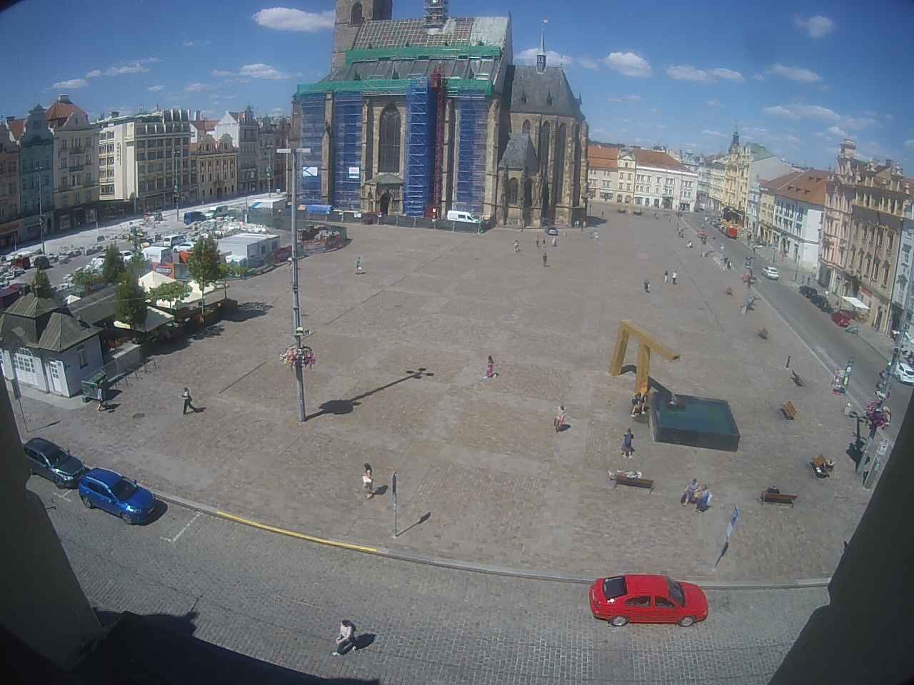 Archiv Foto Webcam Platz der Republik in Pilsen (Plzen)