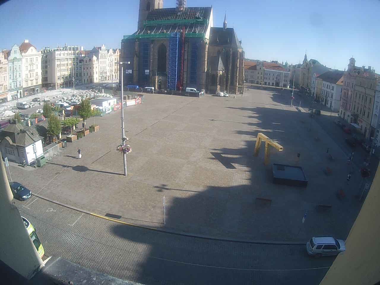 Archived image Webcam Republic Square Pilsen, Czech Republic