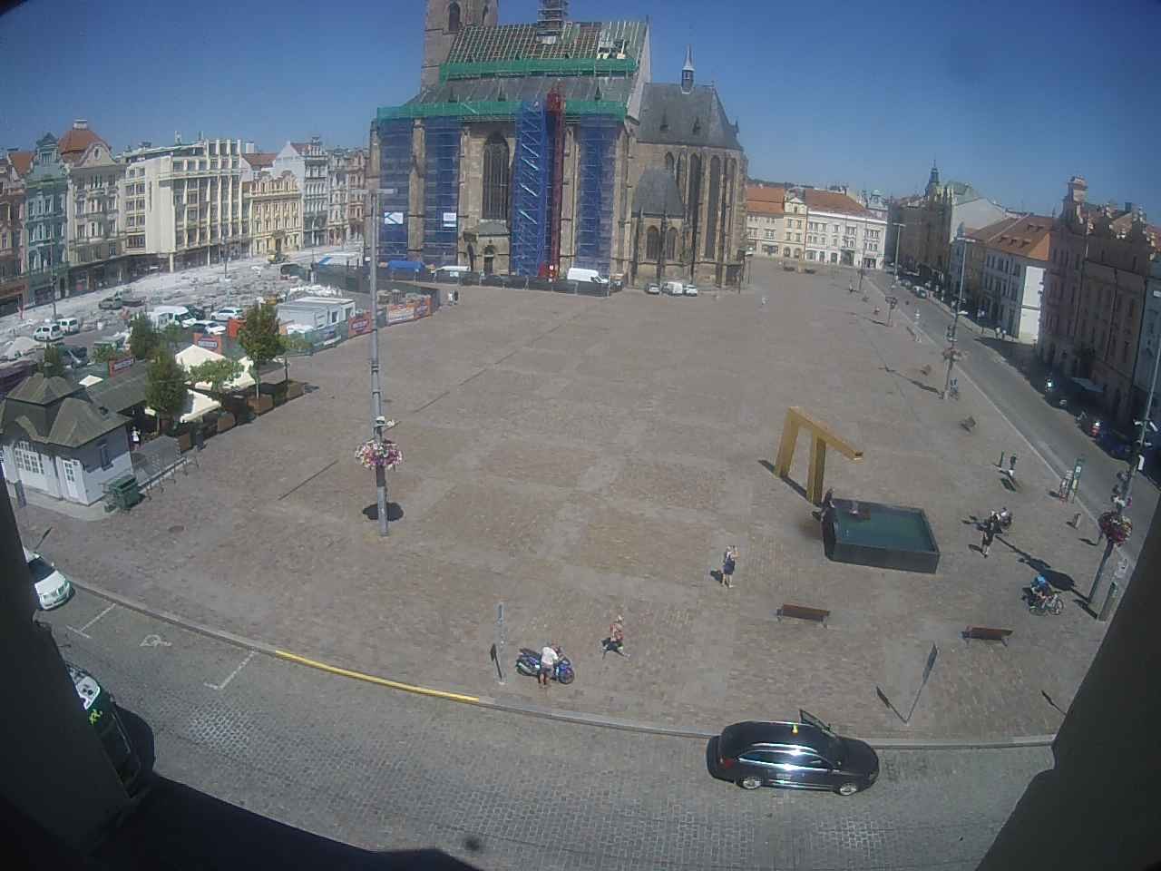 Archived image Webcam Republic Square Pilsen, Czech Republic