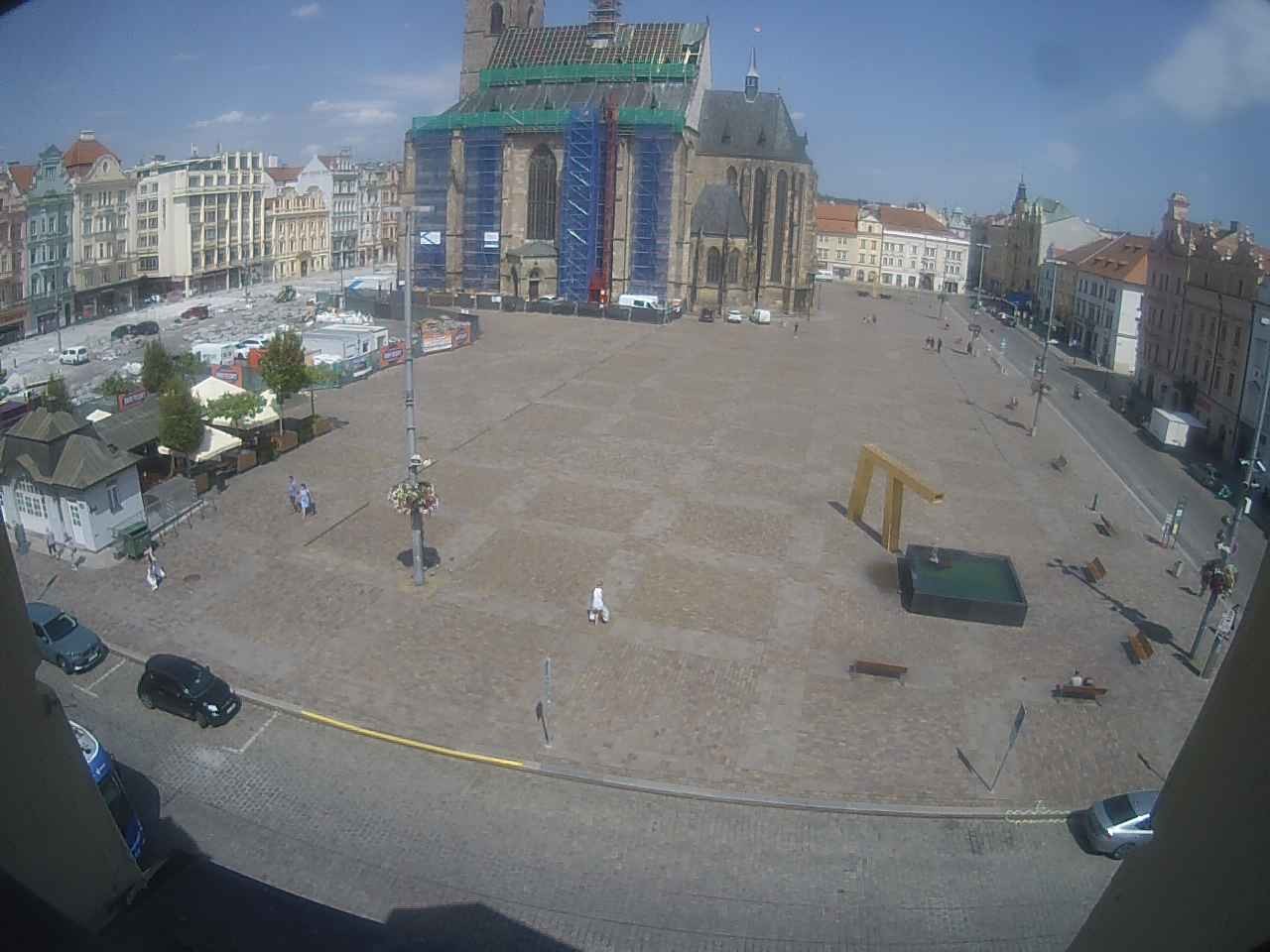 Archived image Webcam Republic Square Pilsen, Czech Republic