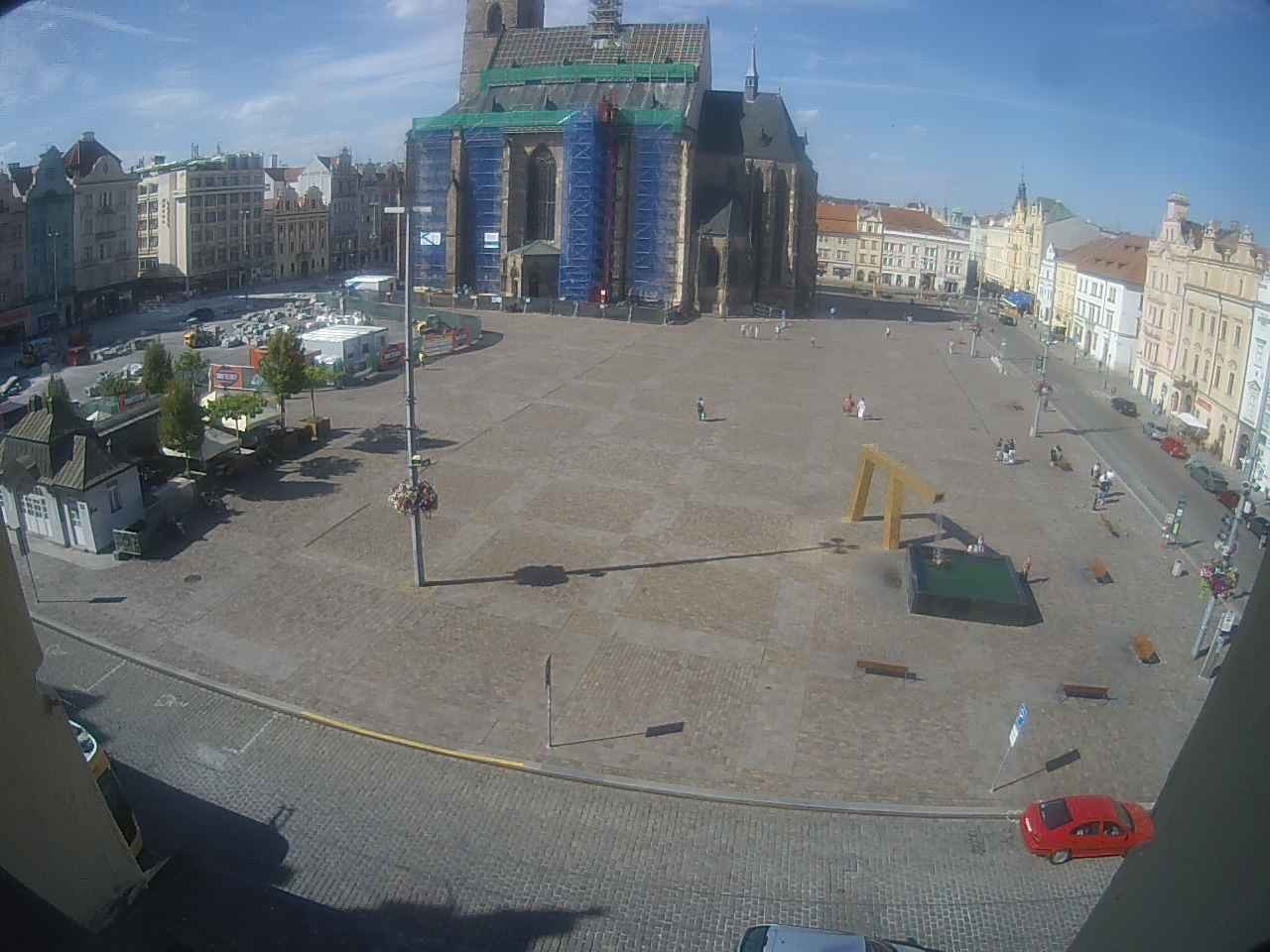 Archived image Webcam Republic Square Pilsen, Czech Republic