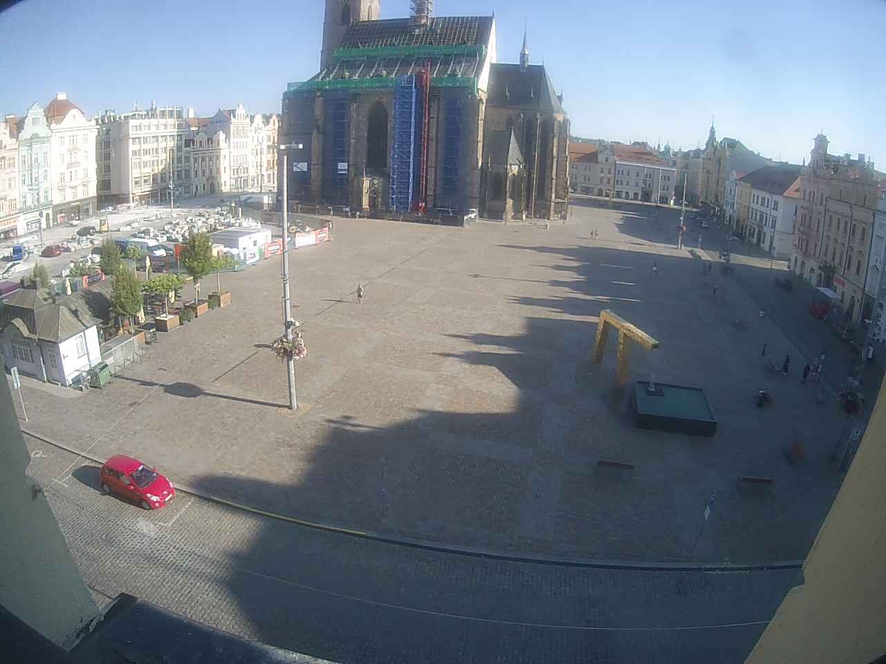 Archived image Webcam Republic Square Pilsen, Czech Republic