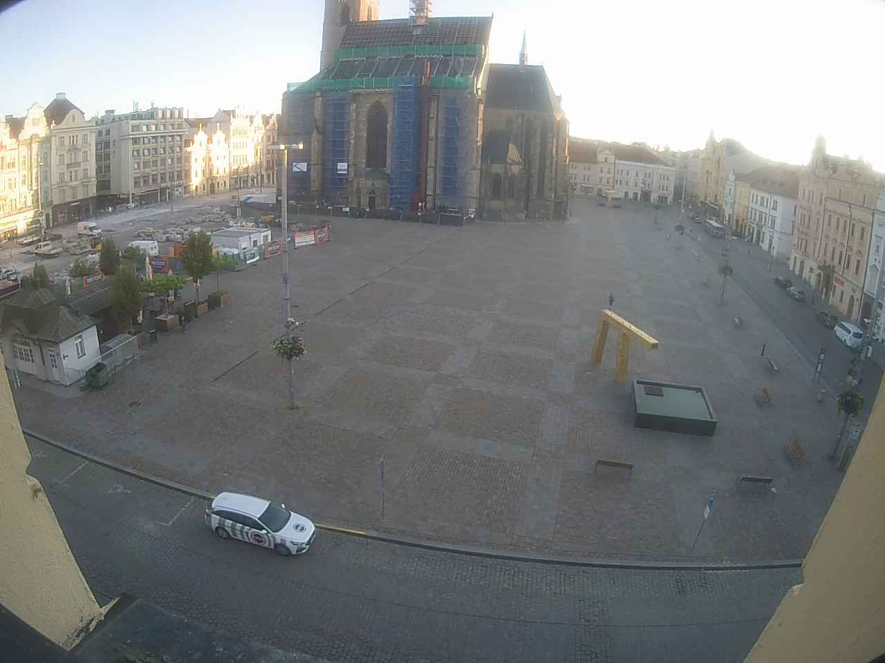Archived image Webcam Republic Square Pilsen, Czech Republic