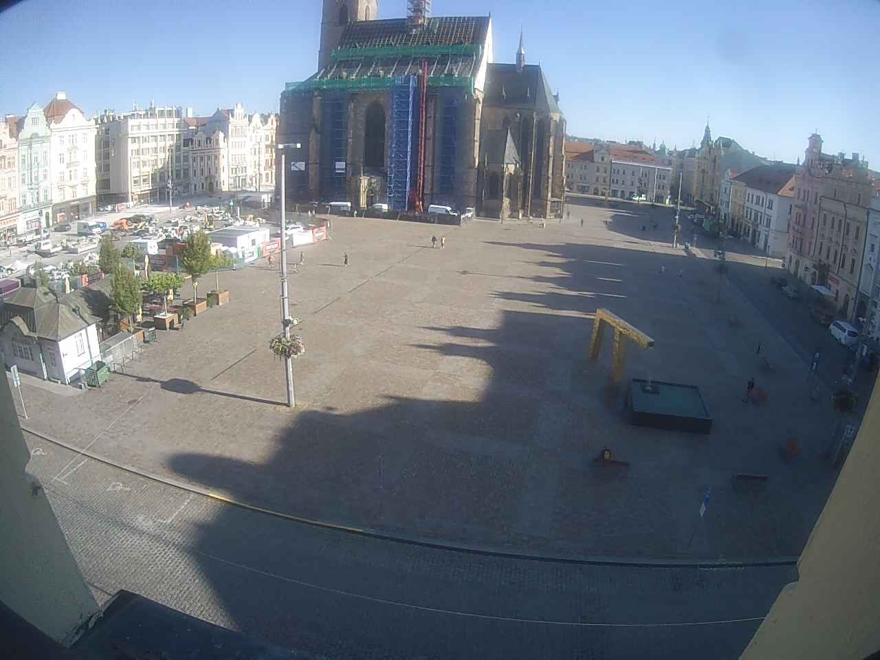 Archived image Webcam Republic Square Pilsen, Czech Republic