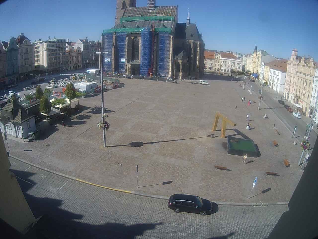 Archived image Webcam Republic Square Pilsen, Czech Republic