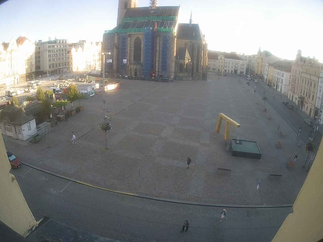 Archiv Foto Webcam Platz der Republik in Pilsen (Plzen)