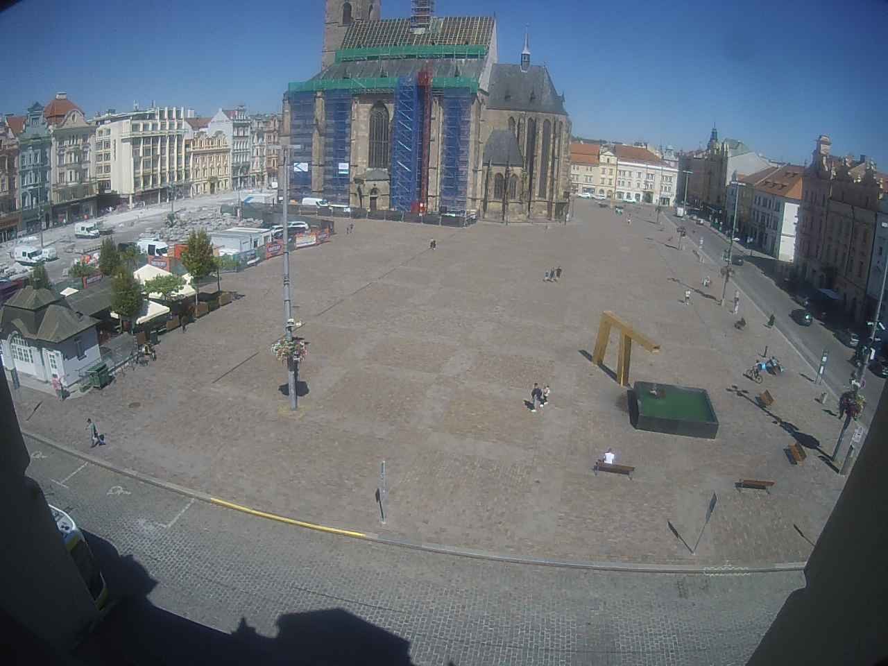 Archiv Foto Webcam Platz der Republik in Pilsen (Plzen)