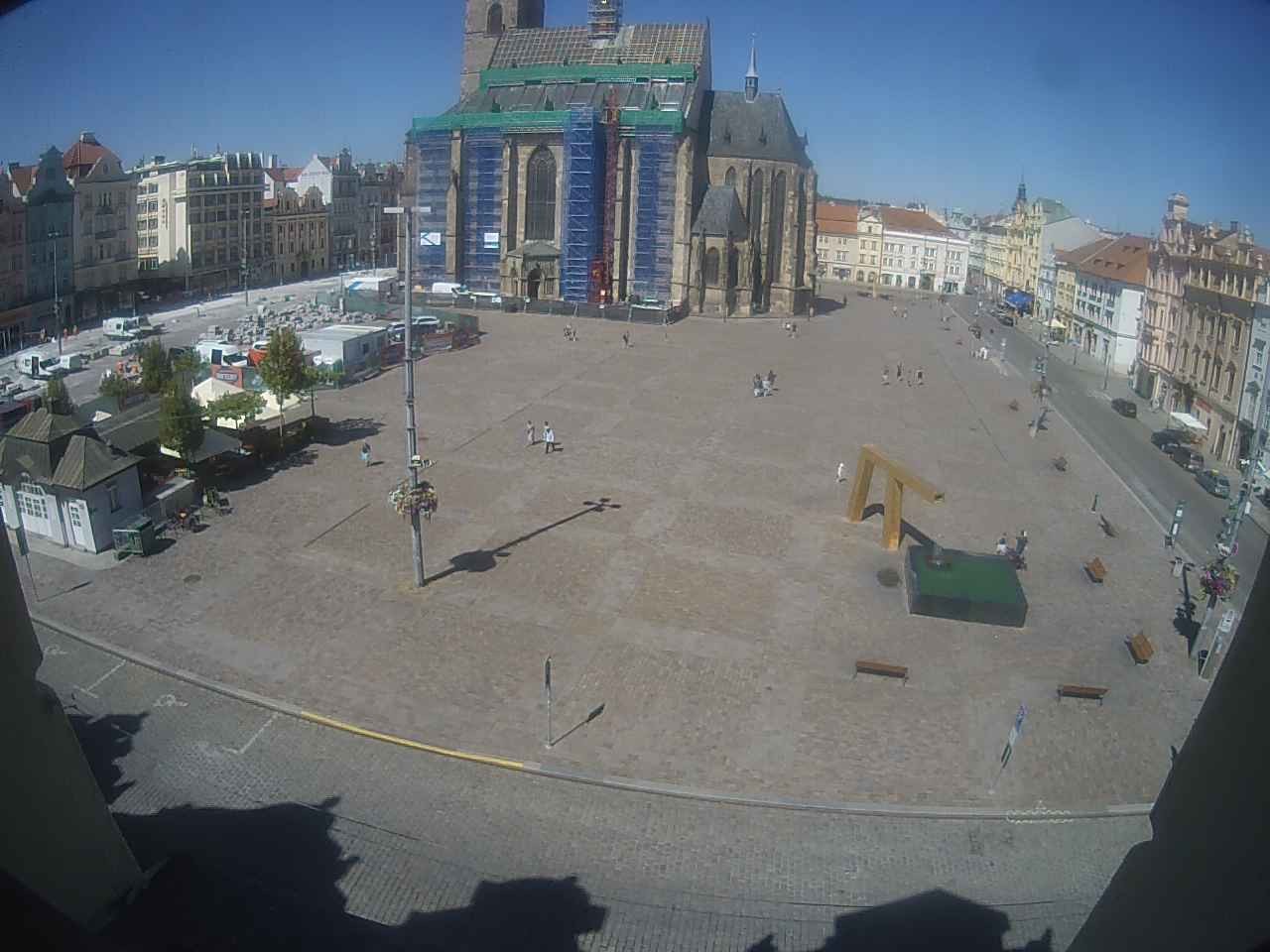 Archiv Foto Webcam Platz der Republik in Pilsen (Plzen)