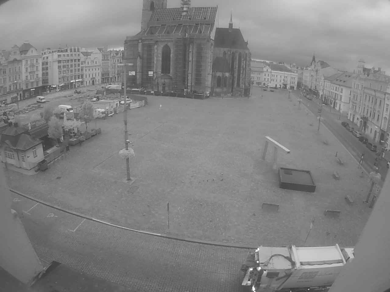Archived image Webcam Republic Square Pilsen, Czech Republic