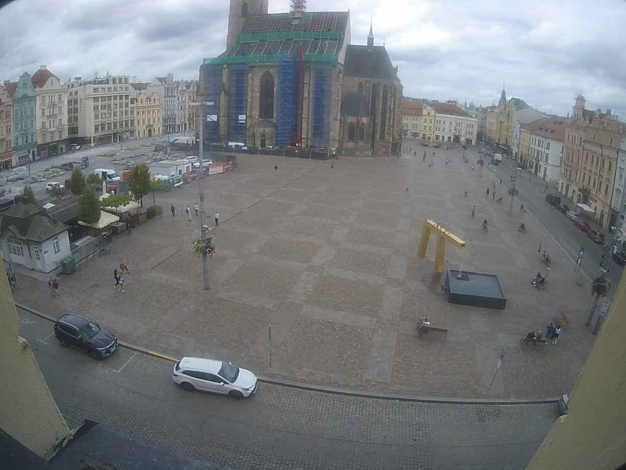 Archived image Webcam Republic Square Pilsen, Czech Republic