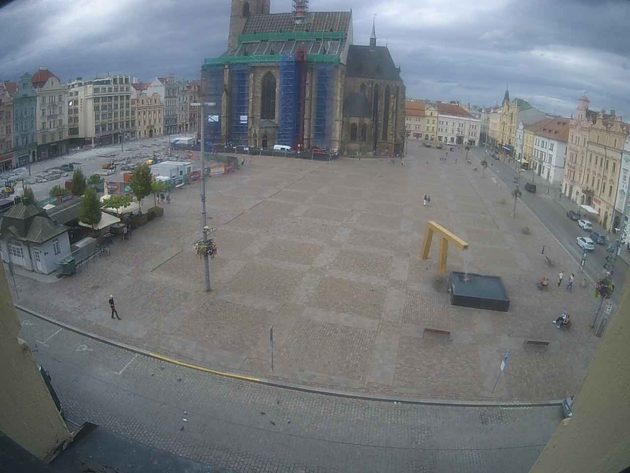 Archiv Foto Webcam Platz der Republik in Pilsen (Plzen)