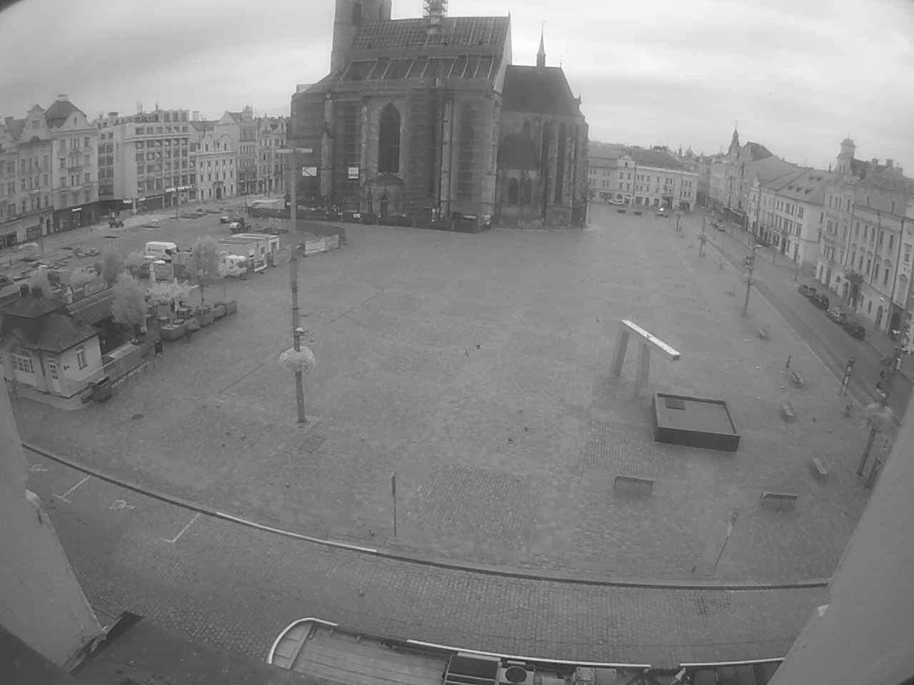 Archived image Webcam Republic Square Pilsen, Czech Republic