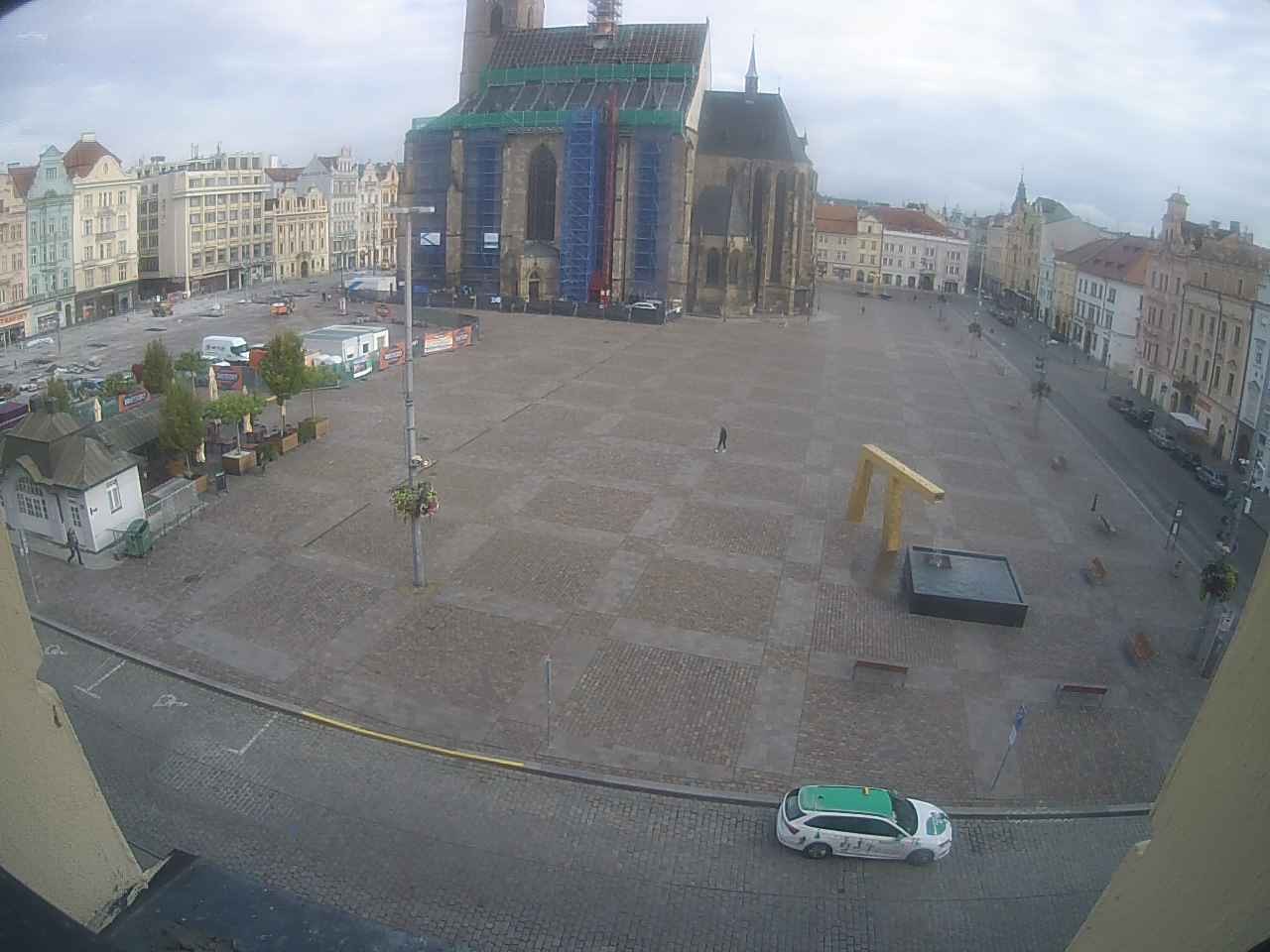 Archived image Webcam Republic Square Pilsen, Czech Republic