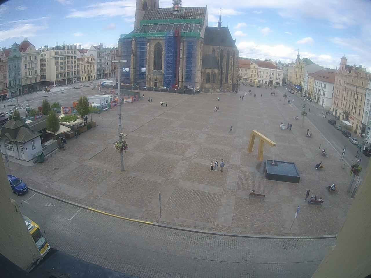 Archived image Webcam Republic Square Pilsen, Czech Republic