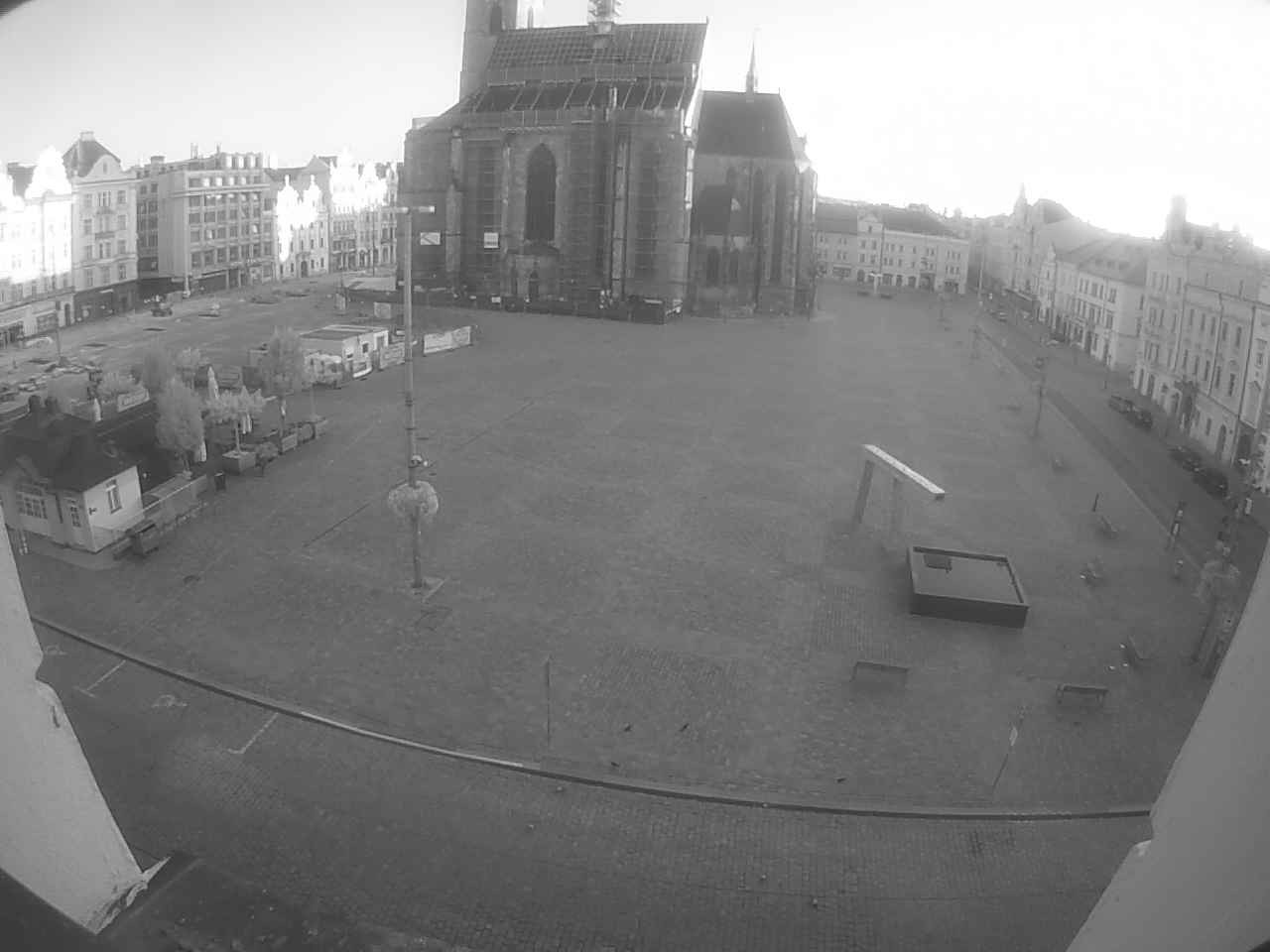 Archived image Webcam Republic Square Pilsen, Czech Republic