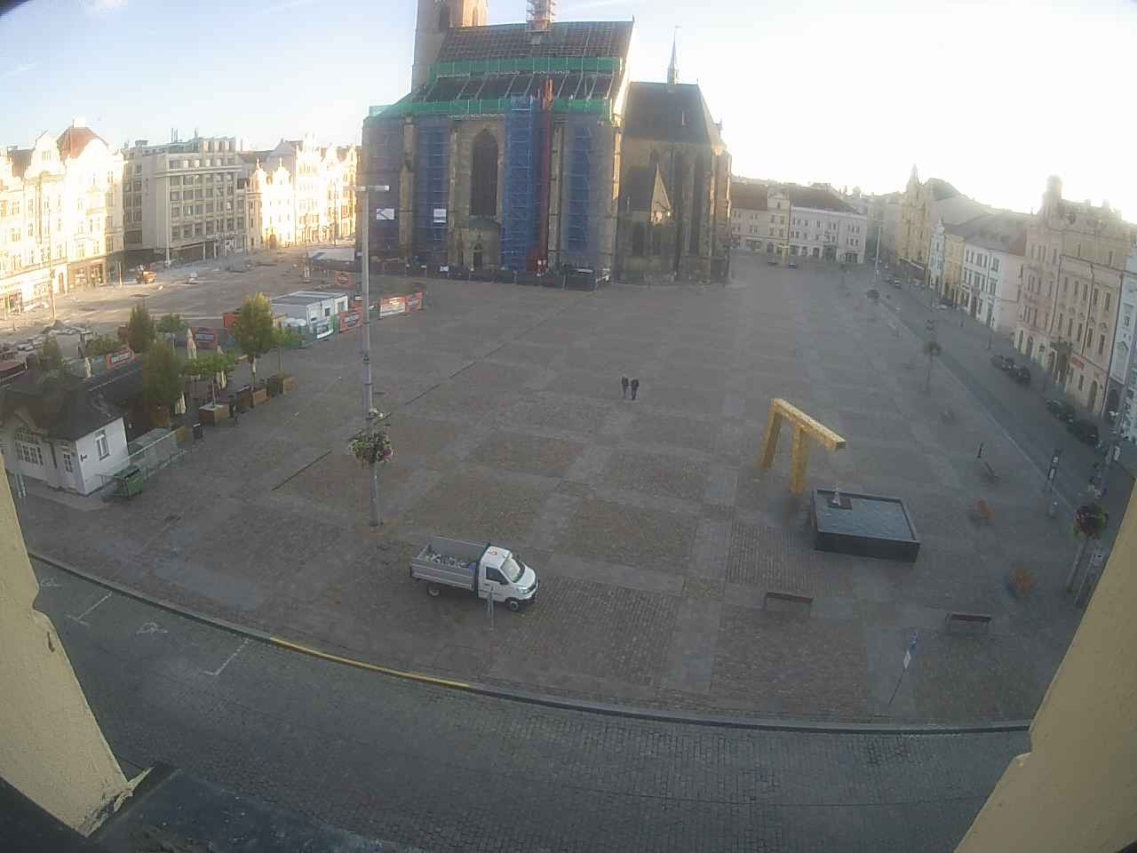 Archived image Webcam Republic Square Pilsen, Czech Republic