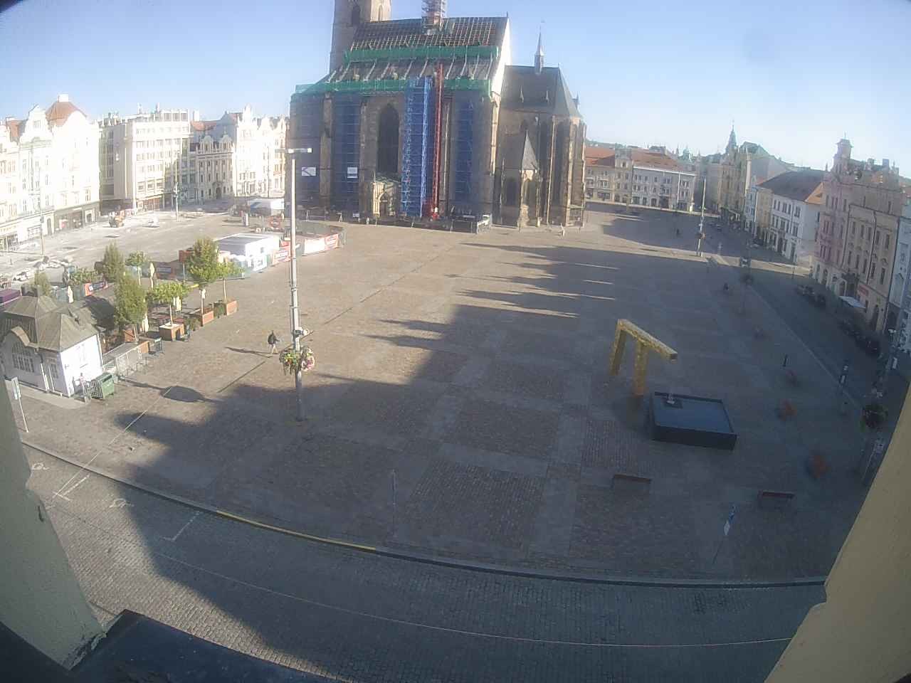 Archived image Webcam Republic Square Pilsen, Czech Republic