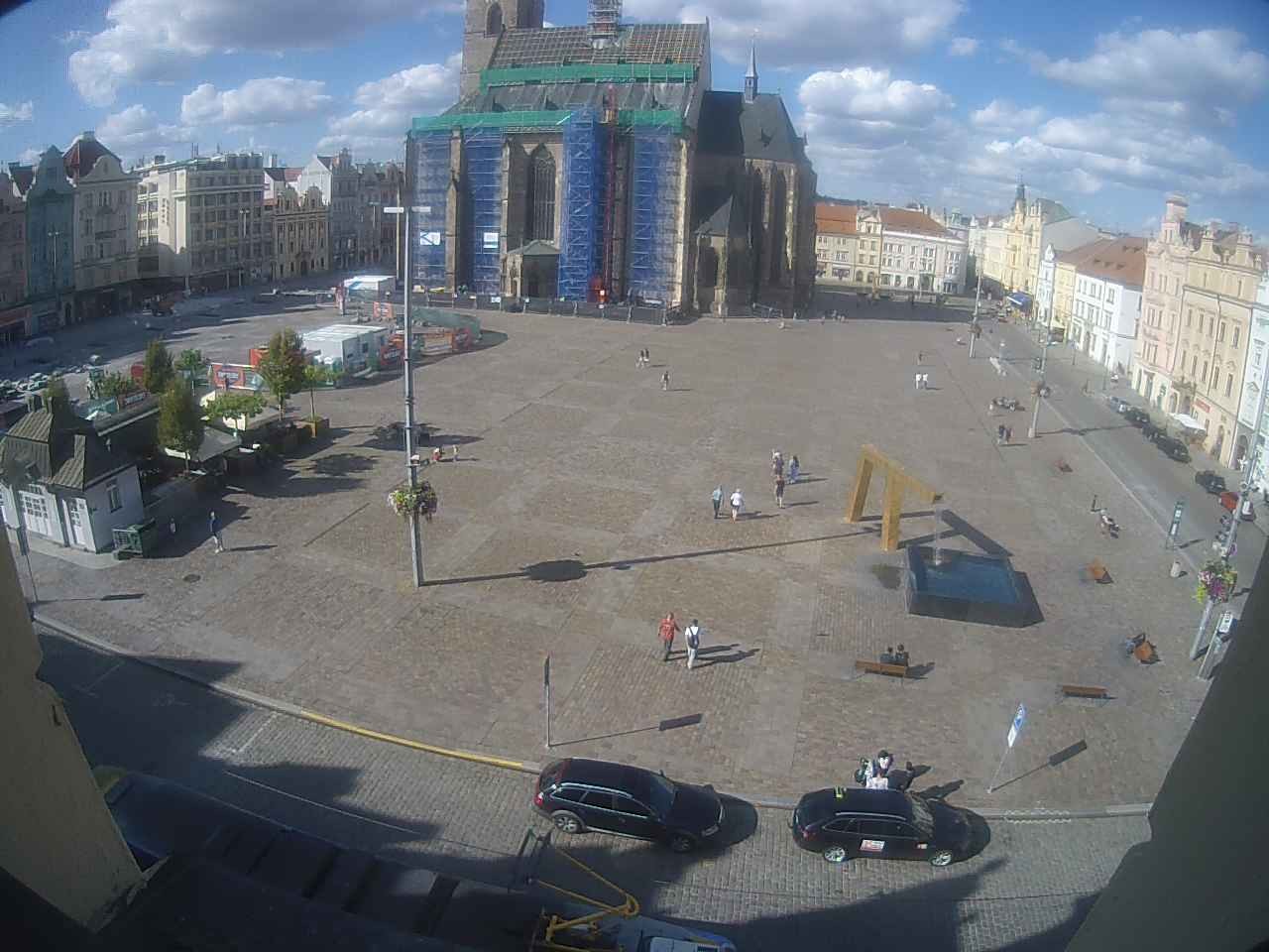 Archived image Webcam Republic Square Pilsen, Czech Republic