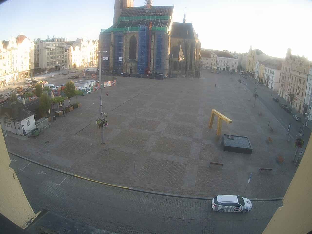 Archived image Webcam Republic Square Pilsen, Czech Republic