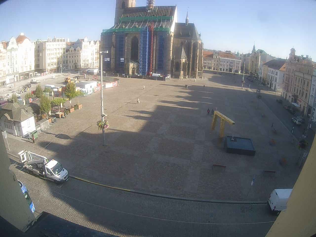 Archived image Webcam Republic Square Pilsen, Czech Republic