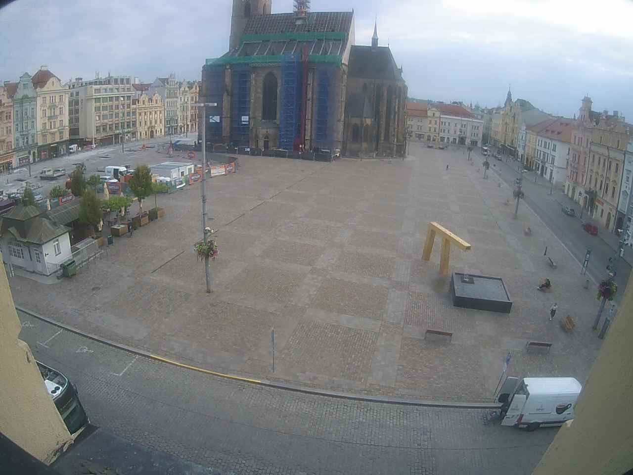 Archived image Webcam Republic Square Pilsen, Czech Republic