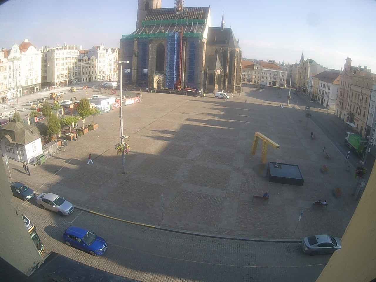 Archived image Webcam Republic Square Pilsen, Czech Republic