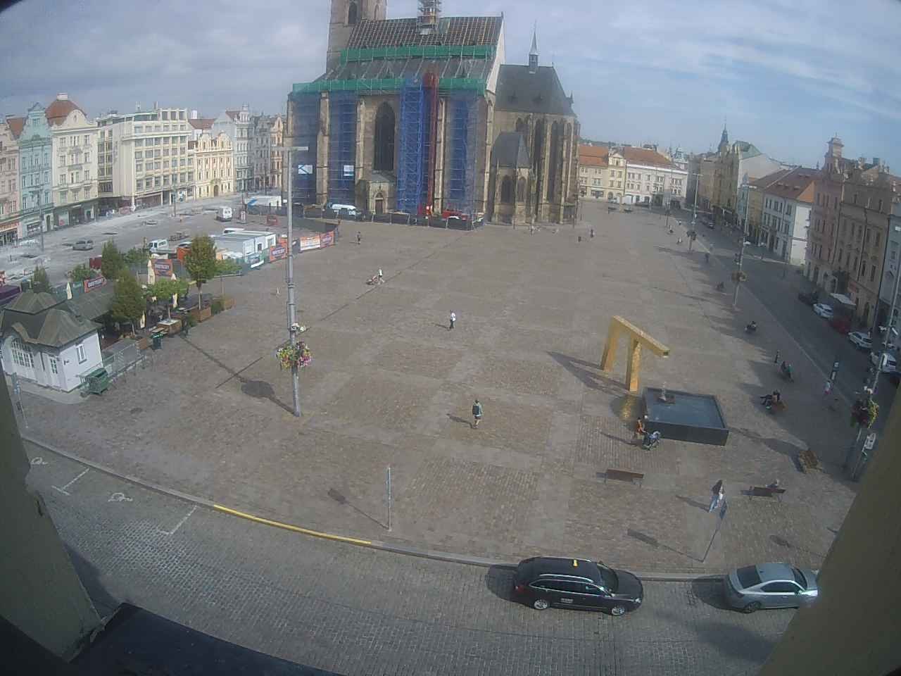 Archived image Webcam Republic Square Pilsen, Czech Republic