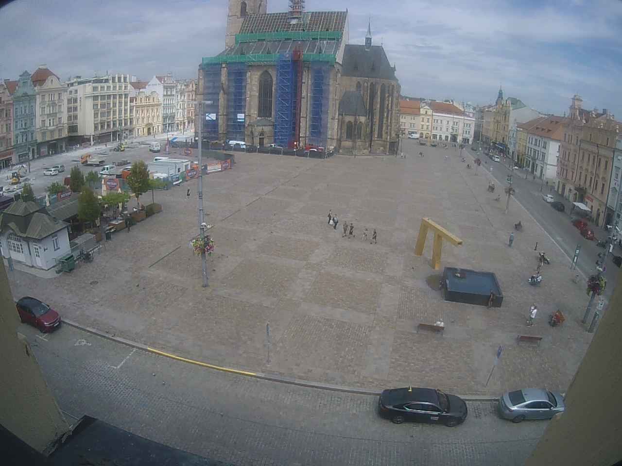 Archived image Webcam Republic Square Pilsen, Czech Republic