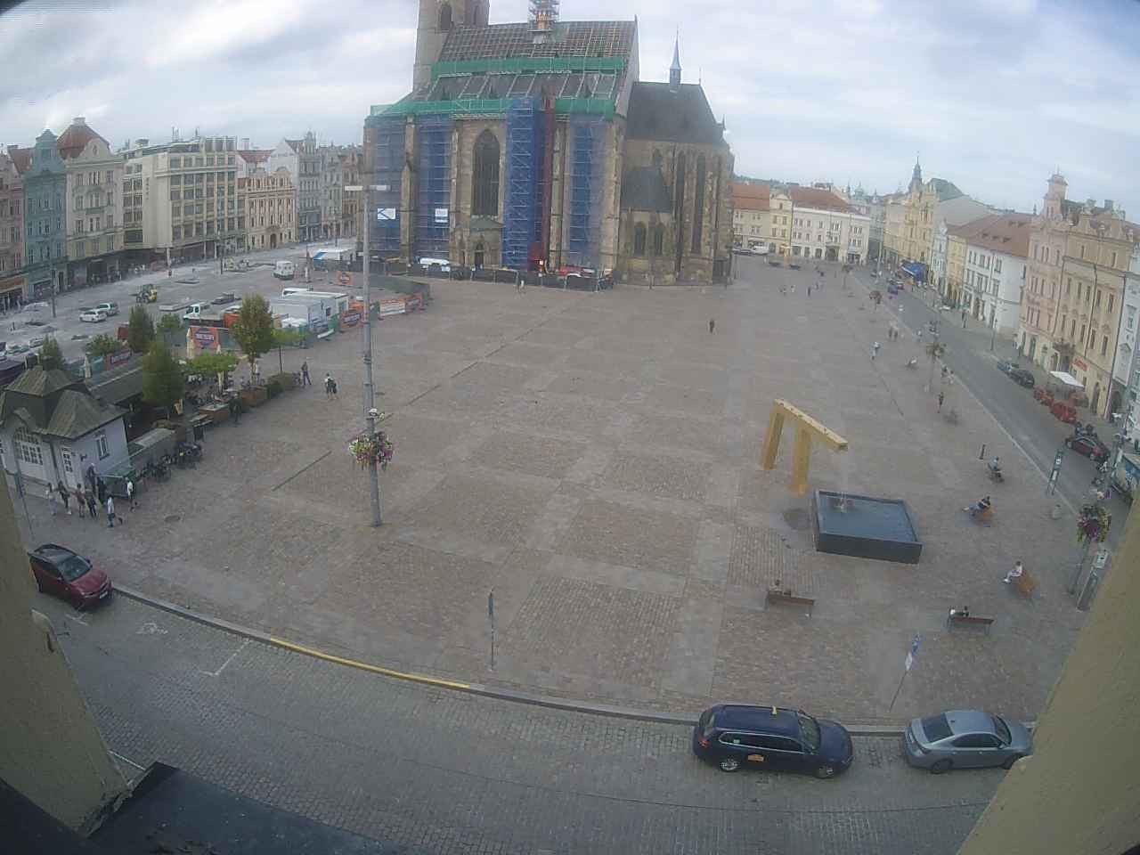 Archived image Webcam Republic Square Pilsen, Czech Republic