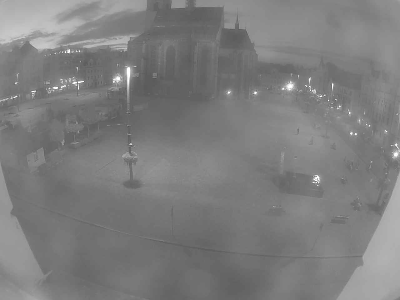 Archived image Webcam Republic Square Pilsen, Czech Republic