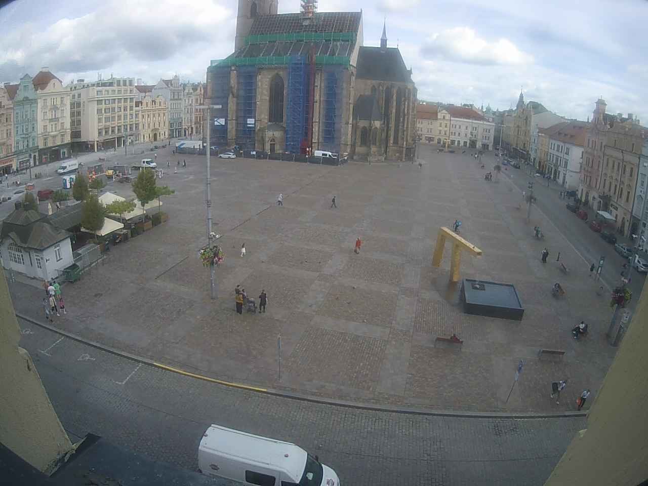 Archived image Webcam Republic Square Pilsen, Czech Republic