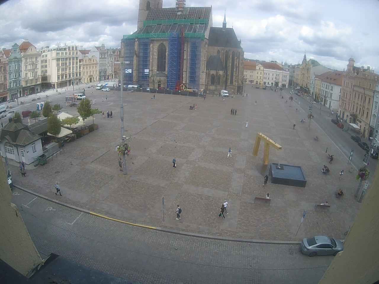 Archived image Webcam Republic Square Pilsen, Czech Republic