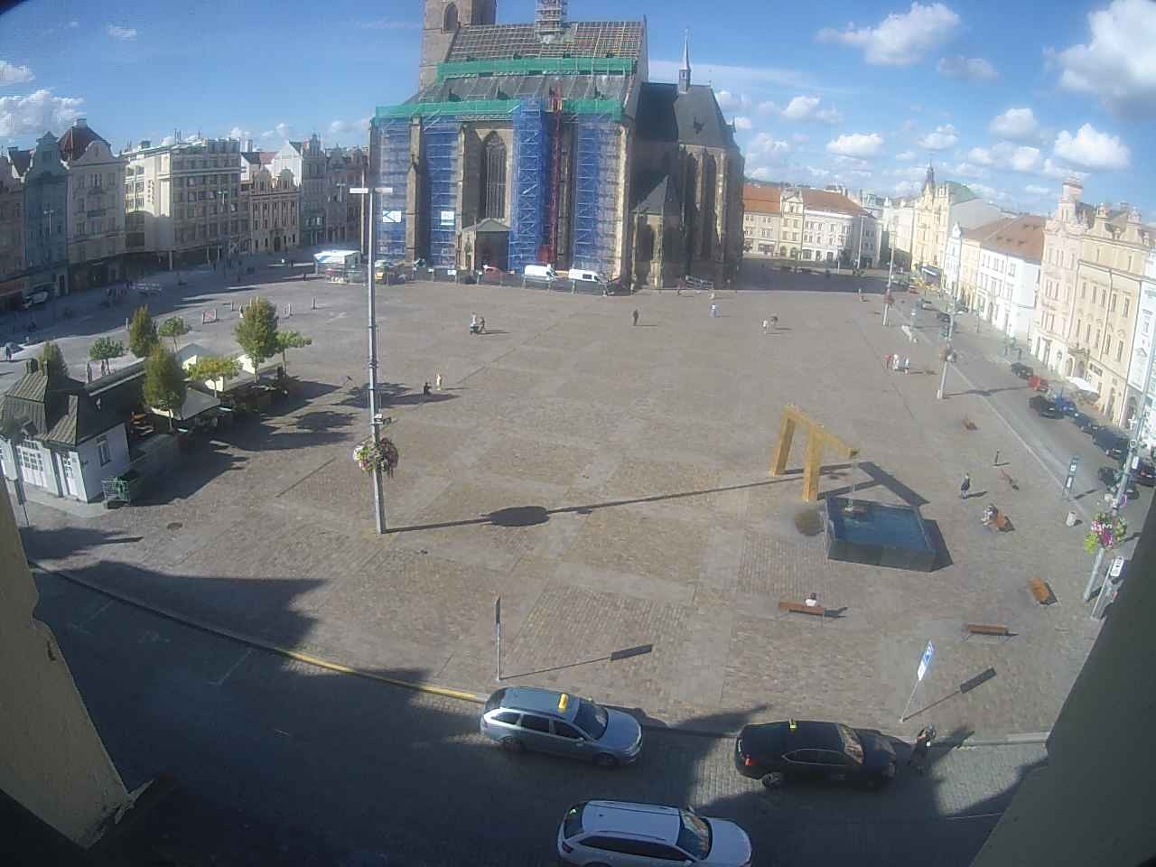 Archived image Webcam Republic Square Pilsen, Czech Republic