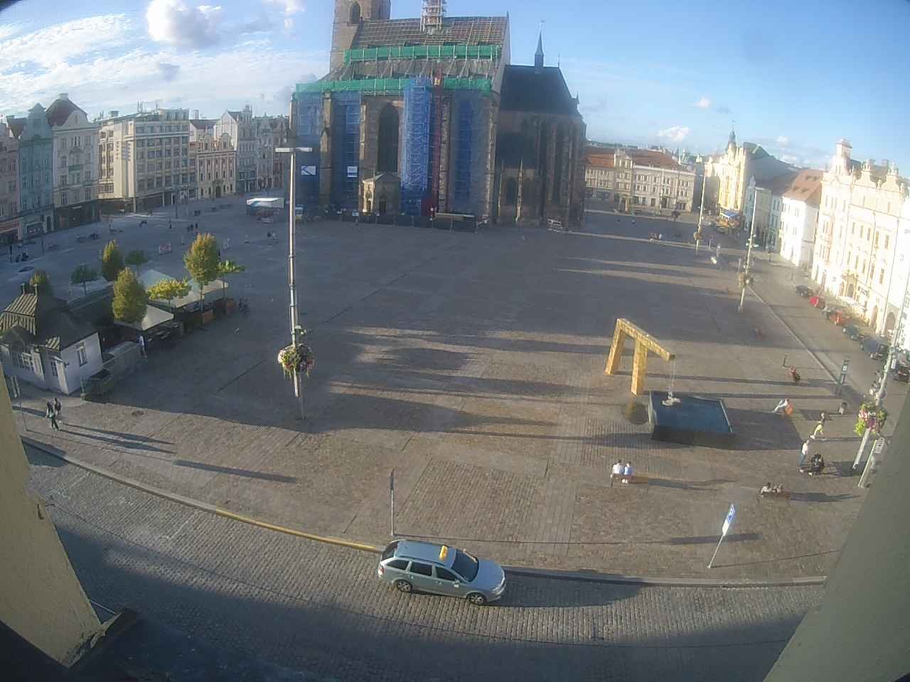 Archived image Webcam Republic Square Pilsen, Czech Republic