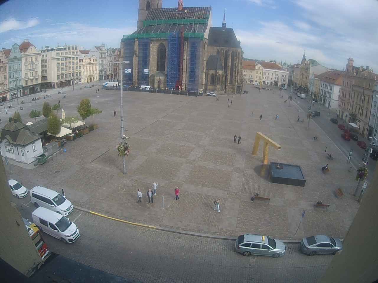 Archiv Foto Webcam Platz der Republik in Pilsen (Plzen)