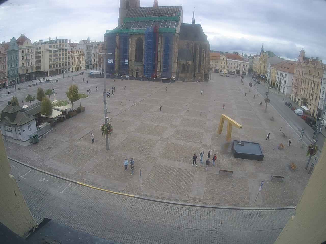 Archiv Foto Webcam Platz der Republik in Pilsen (Plzen)