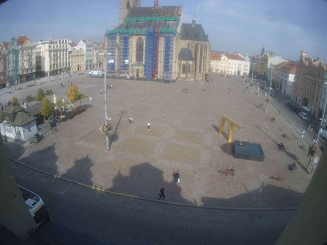 Archiv Foto Webcam Platz der Republik in Pilsen (Plzen)