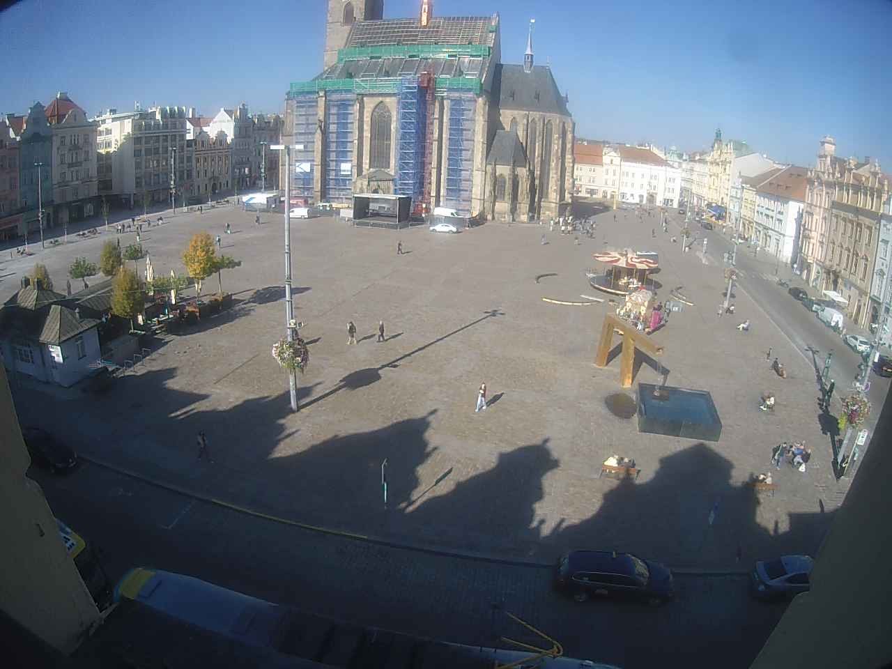 Archiv Foto Webcam Platz der Republik in Pilsen (Plzen)