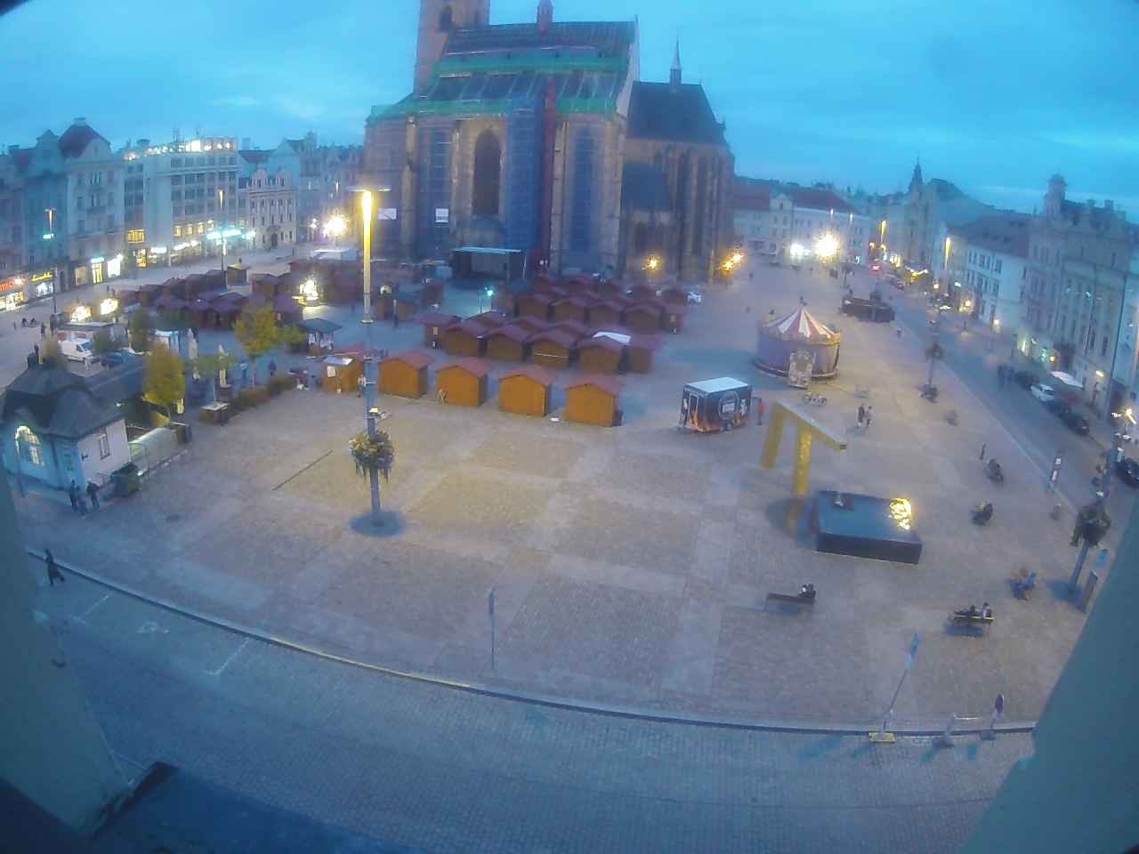 Archiv Foto Webcam Platz der Republik in Pilsen (Plzen)